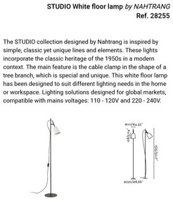 Lampadar, Lampa de podea design modern Studio alb