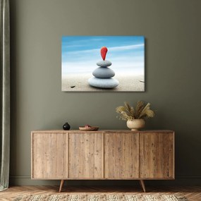 Tablou -Echilibru cu pietre (90x60 cm)