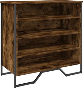 vidaXL Pantofar, stejar fumuriu, 80x38x78 cm, lemn compozit