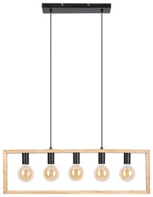 Lustra suspendata design industrial Indigo negru