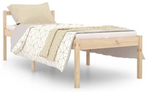 810599 vidaXL Pat pentru seniori, 90x200 cm, lemn masiv de pin