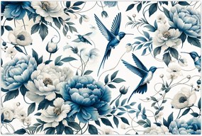 Tablou - Colibri cu flori (90x60 cm)