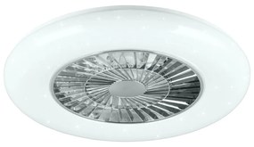 Plafonieră albă-argintie LED Visby – Trio