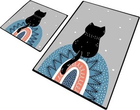 Covorașe de baie 2 buc. 60x100 cm Waiten – Foutastic