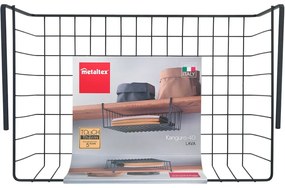 Coș suplimentar de bucătărie, de agățat, din oțel inoxidabil 26x40 cm Kanguro – Metaltex