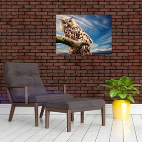 Tablou cu bufnița (70x50 cm)