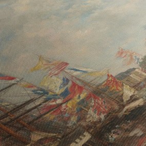 Tablou - Eugène Boudin, Festival in the Harbor of Honfleur, reproducere (70x50 cm)