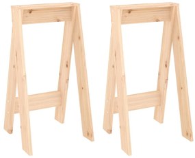 vidaXL Scaune, 2 buc., 40x40x75 cm, lemn masiv de pin
