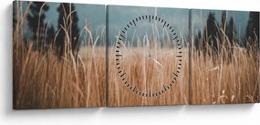 Tablou - detaliu spațiului de luncă (cu ceas) (90x30 cm)