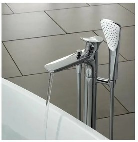 Baterie cada cu montaj pe pardoseala, Kludi Balance, cu para de dus, crom, 525900575