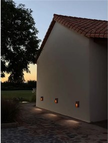 Spot aplicat perete exterior IP65 MAZU rust