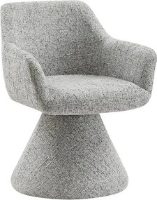 Scaun pivotant AMBIENTO tesatura Chenille gri