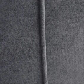 Pat boxspring, pat de o persoană, gri, 90x200, stânga, AMIS