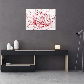 Tablou pe sticlă - Tehnica de picurare (70x50 cm)