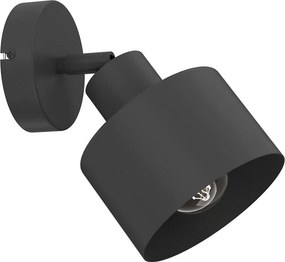 Aplica spot de perete PARKLA 1xE27/15W/230V neagră