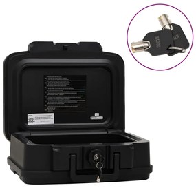 vidaXL Seif negru 38x32,5x16,5 cm