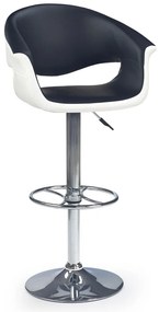 Scaun de bar H46 alb negru