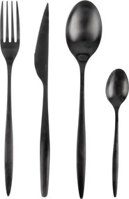 Tacâmuri negre din oțel inoxidabil 24 buc. – Orion