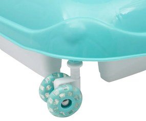 Baby Mix Cărucior pentru copii cu volan și roțidin silicon verde, 50 x 44 x 50 cm