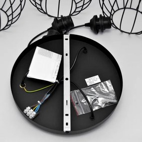 Lustră LED pe cablu MERCURE 3xE27/15W/230V