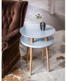 Măsuță auxiliară Ragaba UFO, Ø 45 cm, gri închis