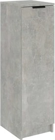 vidaXL Pantofar, gri beton, 30x35x100 cm, lemn compozit
