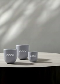 Set 30 Cesti Cafea tip Pahare NOVUM Gresie Glazurata, Diferite Marimi, Lunar Grey
