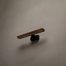 Brilagi-LED Iluminare pentru oglindă de baie WOODY MIRROR 3în1 LED/8W/230V 40 cm IP44 negru/stejar