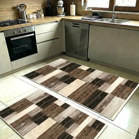 Set 2 Covoare bucatarie antiderapante 60x80 cm + 60x120 cm, CBU309