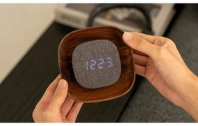 Ceas deșteptător digital Lumos Walnut – Gingko