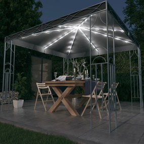 Pavilion cu sir de lumini LED, antracit, 300x300cm Antracit, 300 x 300 cm