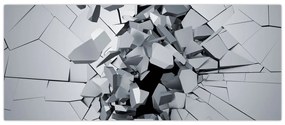 Tablou abstracție 3D (120x50 cm)