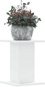 vidaXL Suporturi de plante, 2 buc., alb, 30x30x40 cm, lemn prelucrat