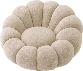 Fotoliu pivotant design elegant Mello, Canberra sand