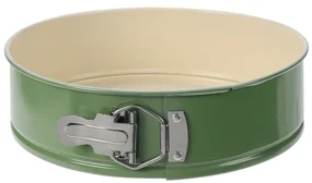 Forma patiserie Springfield, detasabila, verde, otel carbon, interior ceramica, 24 x H7 cm