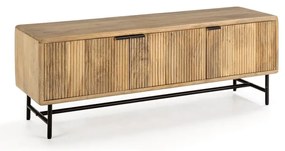 Comodă TV în culoare naturală din lemn de mango 145x50x40 cm Mundra – MOME
