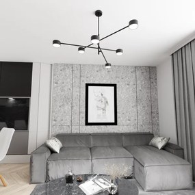 Lustră pe cablu NATSU 6xGX53/12W/230V negru