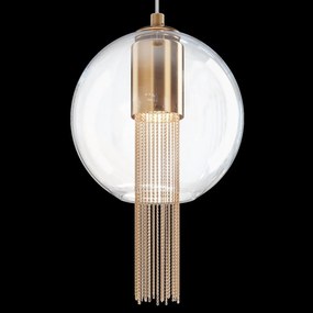 Pendul design modern Flusso bronz 20cm