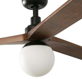 FARO 34276WT-11L - Ventilator KLIM L 1xE27/15W/230V nuc/ negru Ø150cm WT+DO