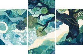 Tablou – Coroană verde a arborelui vieții (90x60 cm)