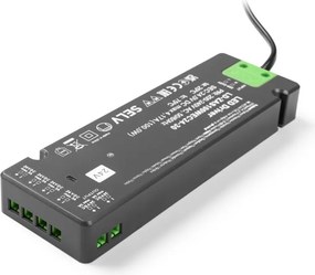 Transformator Easy Click GTV pentru bandă LED, 100W, 24V, IP20, 6 ieșiri Mini AMP, cablu 1,5 m Plastic, 100 W, 24 V, 1.5 m, Easy Click