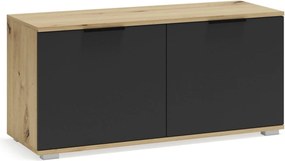 Pantofar CLIF ST-100, stejar artisan/gri antracit, PAL laminat, 100x38