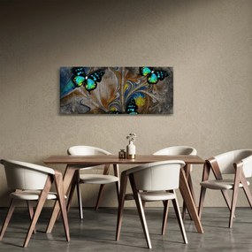 Tablou - Fluturi strălucitori în imagine (120x50 cm)