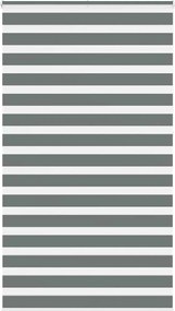 vidaXL Jaluzea tip zebra gri închis lățime țesătură 115,9 cm poliester