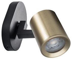 Spot de perete Kanlux 38960 LAURIN 1xGU10/10W/230V alamă/negru