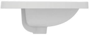 Lavoar incastrat alb 62 cm, oval, orificiu baterie si preaplin Ideal Standard Connect