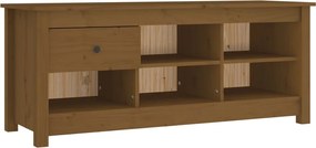 vidaXL Dulap pentru pantofi, maro miere, 110x38x45,5 cm lemn masiv pin