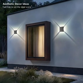 Brilagi - Aplica LED de exterior QUADRAY, 4W, 230V, antracit, IP65