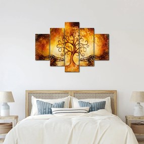 Tablou natural abstract cu copac (150x105 cm)
