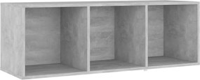 vidaXL Comodă TV, gri beton, 107x35x37 cm, PAL